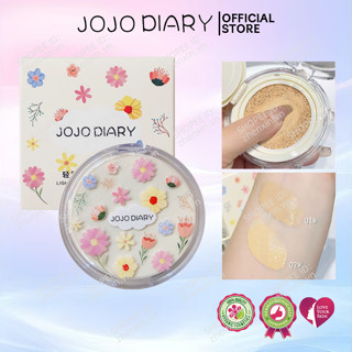JOJO DIARY Air Cushion Foundation BB CC Cream Matte Poreless Che Khuyết Điểm Làm Trắng Trang Điểm Mỹ Phẩm Chống Thấm Nước Làm Sáng Mặt Đế