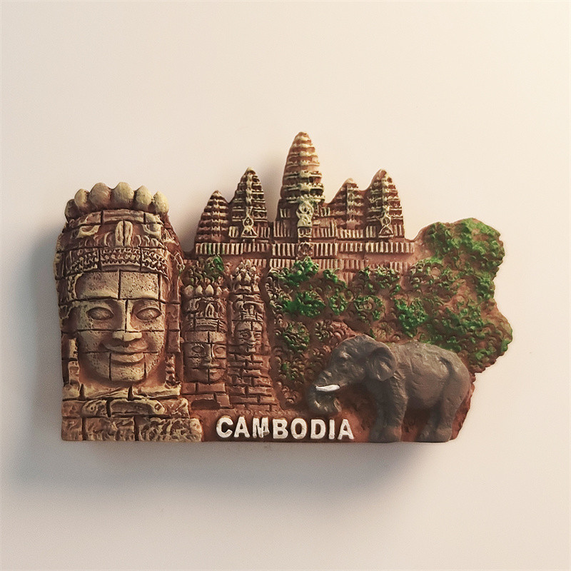 Áo nam châm từ tính du lịch sáng tạo Angkor Wat Khmer, quà tặng sưu tầm 7DPB