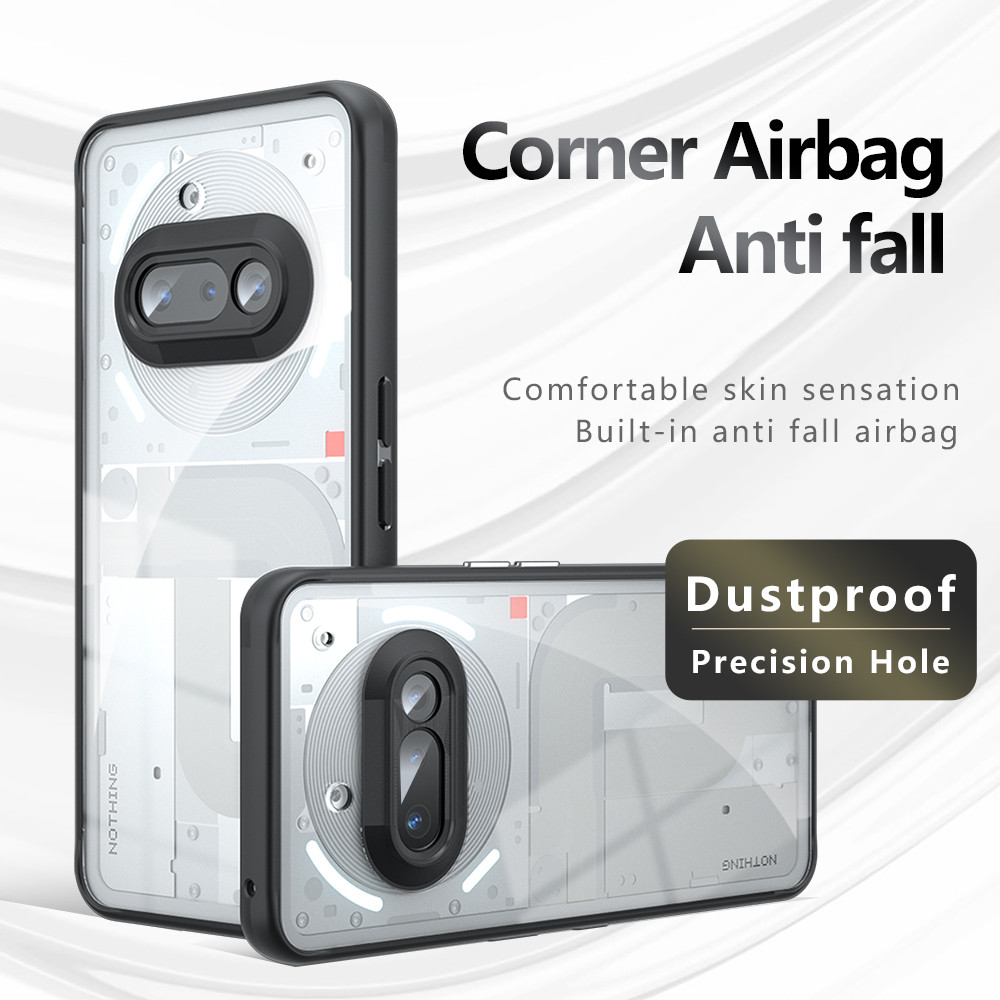 For Nothing Phone (3A), 3A Pro Case ELVEV Chống Sốc Mờ Da Cảm Thấy Mờ PC + TPU Chống Vân Tay Trong S