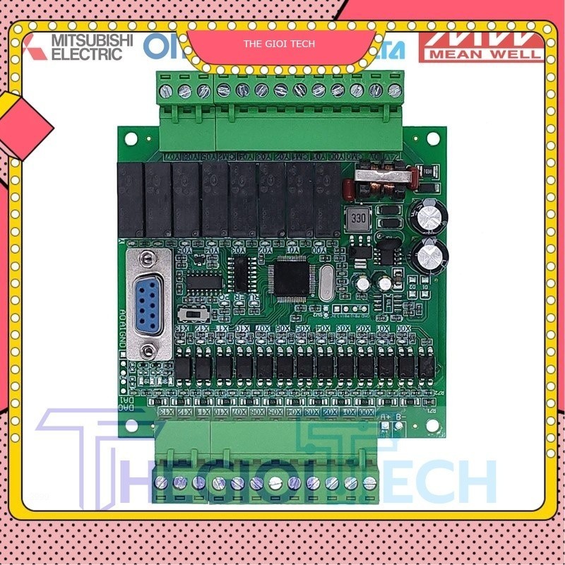 Board Lập Trình PLC Mitsubishi FX1N FX2N (HK) 10MR 14MR 16MR 20MR 24MR 30MR 32MR 44MR 10MT 14MT 20MT