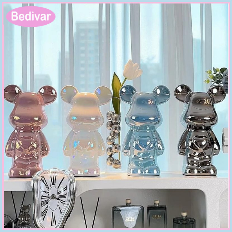 Bedivar Gấu BEARBRICK Decor Trang Trí Nhà Cử 28CM VÀ 35CM 18cm Bạo Lực Gấu Trang Trí Cao Cấp Gốm Phò