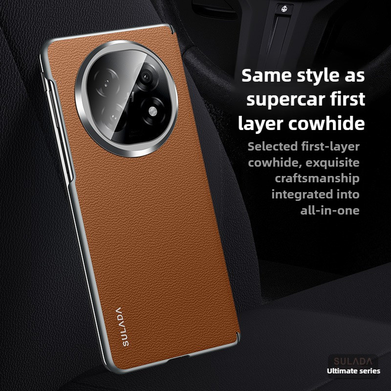 Vỏ bọc da bò hàng đầu hút từ tính cho OPPO Find N5 Hingle Protection Matte Protection Find N5
