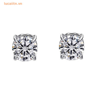 Lucaiitn pha lê từ tai bông tai zircon nam châm bông tai không trang sức vn