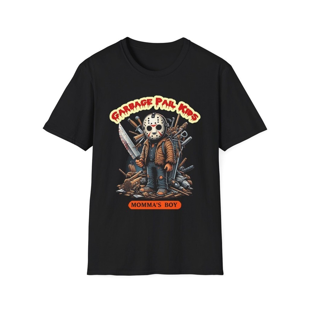Thùng rác Jason Voorhees Tee: Retro Kinh dị Mashup