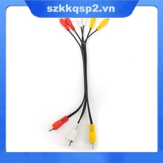 3 RCA Nam Đến 6 RCA 6RCA Nữ AV Âm Thanh Video Đầu Nối Cáp Cho Tivi Đầu DVD Video HD-TV RCA Dây Cắm VNK2