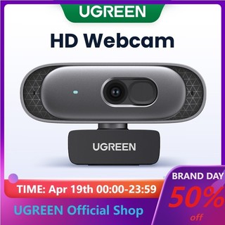 Ugreen HD Webcam 2K Ultra HD Micro kép Tự động lấy nét Tự động chỉnh sửa ánh sáng để phát trực tuyến Hội nghị Zoom Skype YouTube Desktop