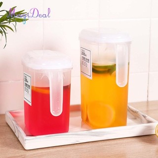 Magideal Bình Đựng Nắp Có Nắp Và Tay Cầm Ấm Trà Nước chanh Ấm Nước Giải Khát Bình Cho Gia Đình Tủ Lạnh Nhà Hàng Đồ Uống Lạnh Đồ Uống Nước Giải Khát