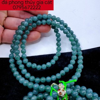Chuỗi vòng tay lam ngọc quấn size ~7mm type A đẹp