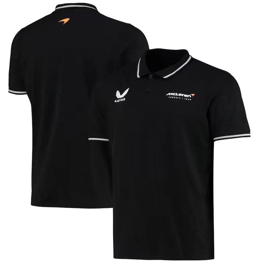 McLaren McLaren F1 Off-Road Summer Racing Suit Tay ngắn Hấp thụ độ ẩm Wicking Áo sơ mi polo khô nhan