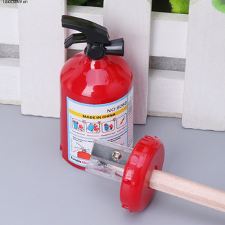A pencil shaped like a fire extinguisher