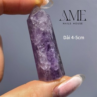 Đá thạch anh tím chụp mẫu nail vân đá