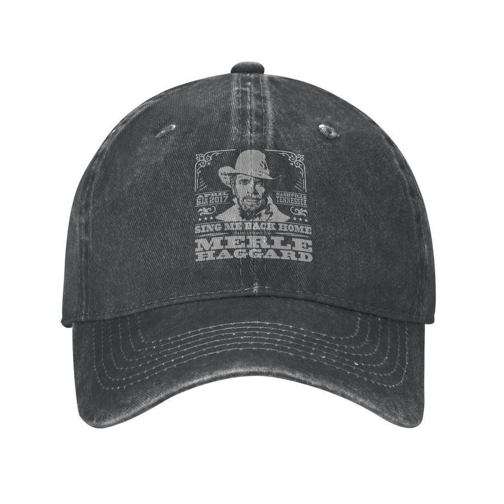 Logo cổ điển Merle Haggard Mũ cao bồi tùy chỉnh thoáng khí