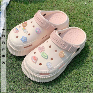 ICCLEK dép sandal nữ dép đế cao Thoải Mái Xinh Xắn  Đế linh hoạt Thời trang Phong cách đơn giản Bảnh bao FDL24413WW 19Z240508