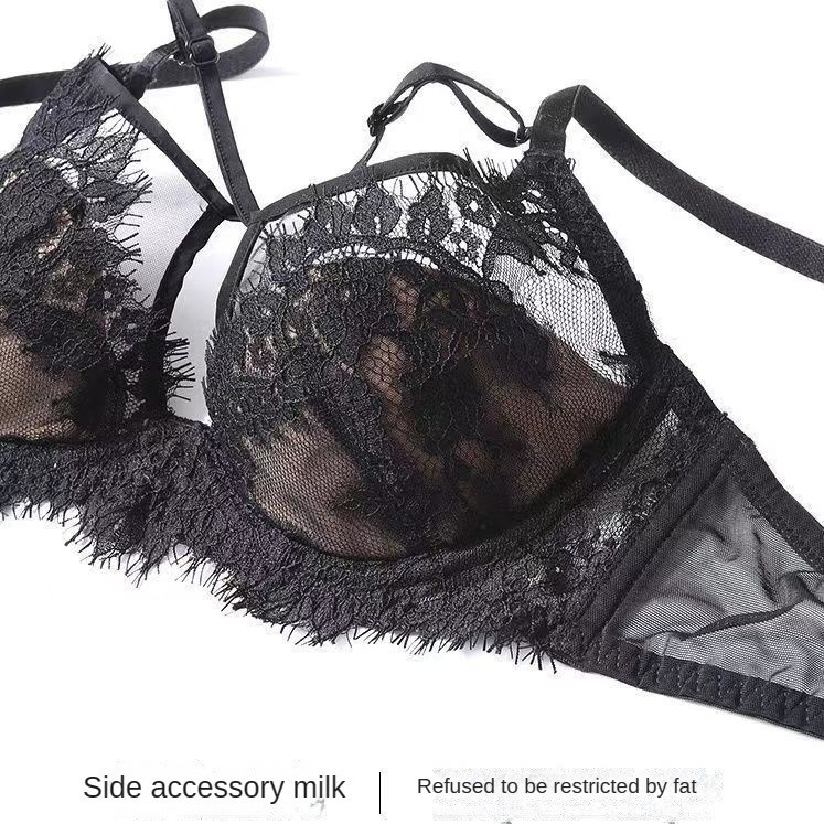 Ren Gợi Cảm Đồ Lót Pháp Thiết Kế Tai Thỏ Tập Hợp Ngực Lớn Áo Ngực Nhìn Xuyên Qua Thiết Kế Đẹp Lưng Thoáng Khí Mềm Mại Thoải Mái Bộ Áo Ngực Mỏng | BigBuy360 - bigbuy360.vn