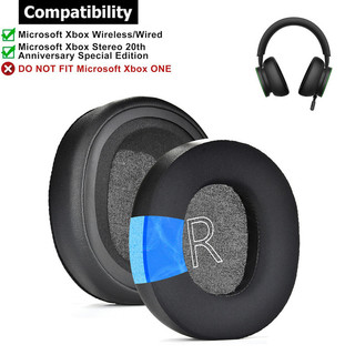 1 cặp miếng đệm tai nghe gel làm mát cho microsoft xbox không dây / có dây, xbox stereo kỷ niệm 20 năm phiên bản đặc biệt tai nghe miếng lót tai nghe đệm tai nghe xốp bịt tai