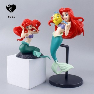 Sjjl công chúa nàng tiên cá hình, q posket beauty fish, tượng đứng tư thế cảnh công chúa nàng tiên cá cildren đồ chơi