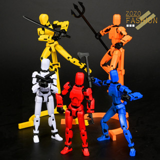 Zozofashion _ 1 bộ nhân vật hành động robot có chân đế phụ kiện nhiều nối 3d in hình mô hình robot khớp nối hình giả trang trí máy tính để bàn trẻ em người lớn quà tặng