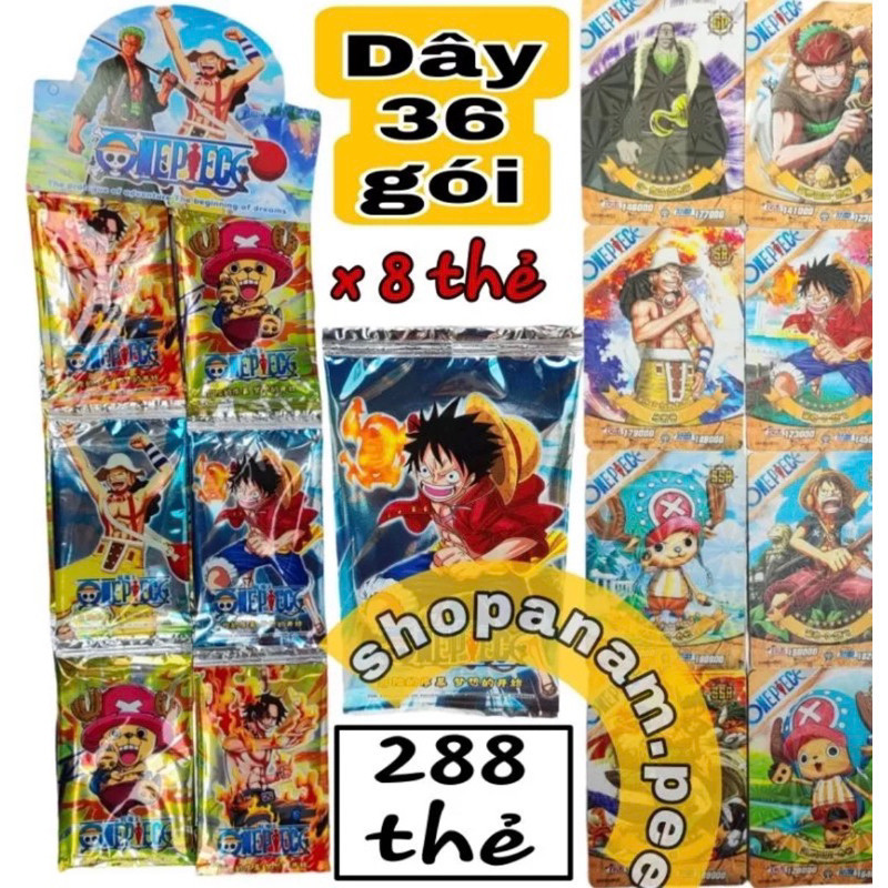 Dây 36 pack thẻ bài one Piece, thẻ bài hải tặc (36 gói ) Có VIP