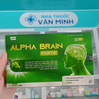 Bổ não alpha brain forte hộp 30 viên