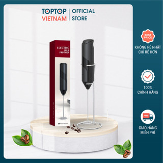 Tạo Bọt Sạc Điện KJBQ-10 Kèm Giá Đỡ Kết Hợp Với Sạc - Hoặc Tạo Bọt Dùng Pin Có Giá Đỡ KLT