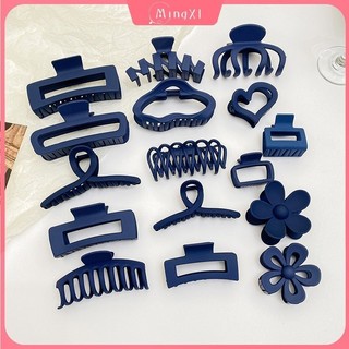 Màu Trơn Acrylic Mờ Tóc Hàn Quốc Nữ Tính Đa Năng Vintage Keel Cá Mập Kẹp Tóc Pin Phụ Kiện Tóc