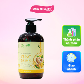 Sữa tắm gừng nghệ cỏ cây hoa lá 450g