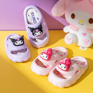 Dép trẻ em mùa hè 2024 mới sanrio nhà ngoài trời chống trơn trượt cho bé gái bố mẹ-con dép dép