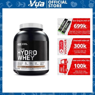 Bột Optimum Nutrition - Platinum Hydrowhey (3.5 Lbs) - Hỗ Trợ Tăng Cơ, Phục Hồi Nhanh, Chính Hãng