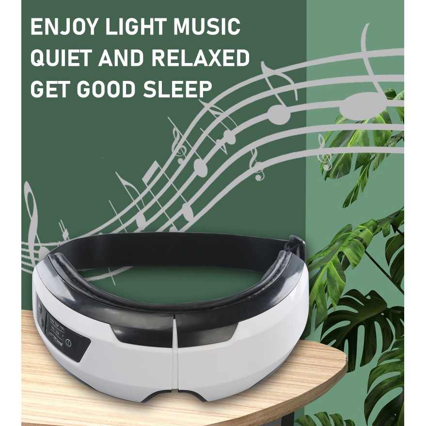 Thiết Bị Massage Mắt Sạc Thiết Bị Massage Mắt Áp Lực Không Khí Nóng Áp Dụng Bluetooth Bảo Vệ Mắt Kính Massage Thông Minh