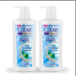 Combo 2 Chai Dầu gội Clear Bạc Hà 450ml Thái Lan