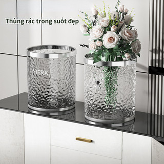 Thùng rác trong suốt đẹp, thùng rác phòng tắm, thùng rác phòng khách và phòng ngủ