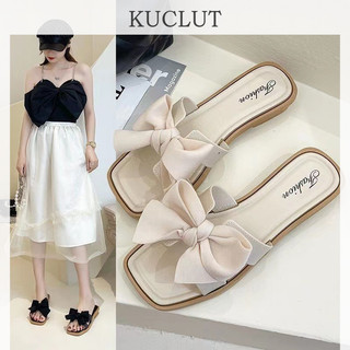KUCLUT  dép sandal nữ dép đế cao đi biển Thoải Mái Xinh Xắn Thanh lịch Phối hợp dễ dàng Tinh tế Chất liệu tốt FDL24602HP 25Z240619
