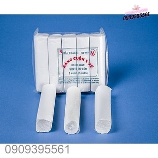 Băng Gạc Cuộn Y Tế Bảo Thạch (Lốc 5 Cuộn)
