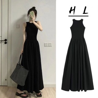Đầm váy maxi ba lỗ dáng dài thiết kế chiết eo xoè chữ A phong cách tiểu thư sang chảnh AHA SP165