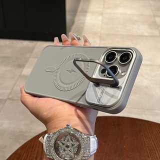 Ốp điện thoại vỏ sò đứng từ tính nâng cao cho iPhone15 14 13 12 11 Pro Max Vỏ bảo vệ camera chống sốc Vỏ silicon mềm siêu mỏng