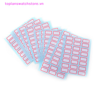 Toplanswatchstore 1 Gói Nhãn trắng dính tự dính Nhãn dán tên có thể ghi Nhãn ghi chú trống VN