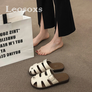 Leosoxs  dép sandal nữ dép bánh mì nữ dép bánh mì Chống Trượt Năng động Lịch lãm Thoải mái Độc lạ Đẳng cấp Đàn hồi Bảnh bao FDL2460KV2 26Z240626