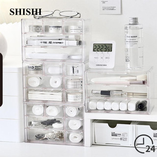 Shishi kệ lưu trữ ebinlands, hộp lưu trữ ngăn kéo bằng nhựa trong suốt, loại ngăn kéo đa chức năng giá lưu trữ mỹ phẩm để bàn gm2465324