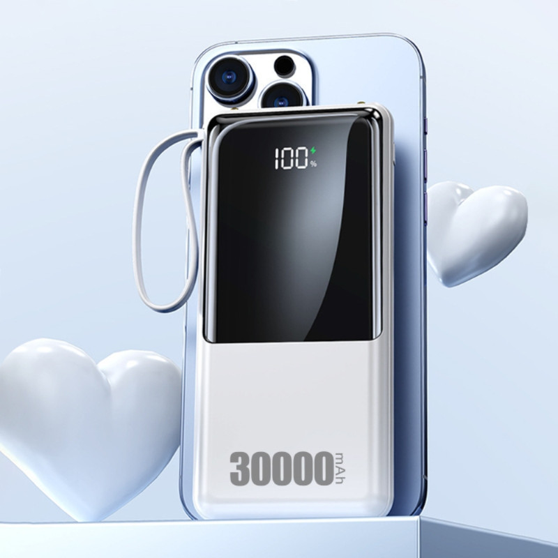 Sạc dự phòng 50000mAh, sạc nhanh hai chiều hai dây có thể tháo rời, phát sóng trực tiếp ngoài trời | BigBuy360 - bigbuy360.vn