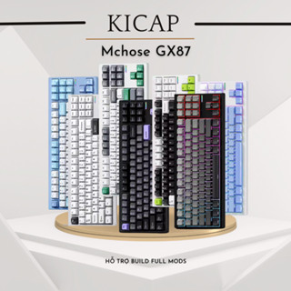 Mchose GX87 - Bàn phím cơ khung nhôm TKL 3 chế độ kết nối, có tạ, RGB, layout TKL siêu ngon