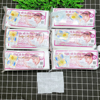 Combo 5 gói khăn vải khô đa năng baby Hiền trang gói 210g ( 5 gói)