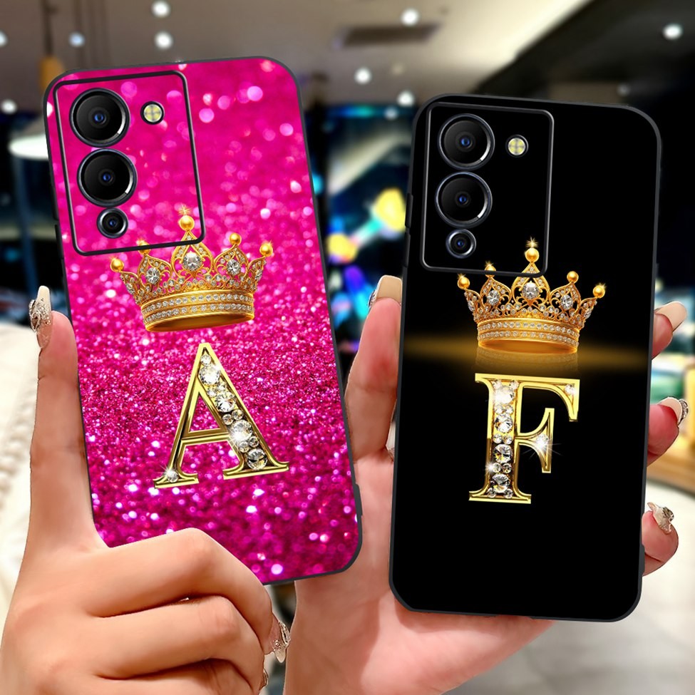 Infinix Note 12 G96 Ốp Lưng X670 Thẩm Mỹ Sang Trọng Chữ A-Z Mềm TPU Ốp Lưng Infinix Note12 G96 Ốp lư