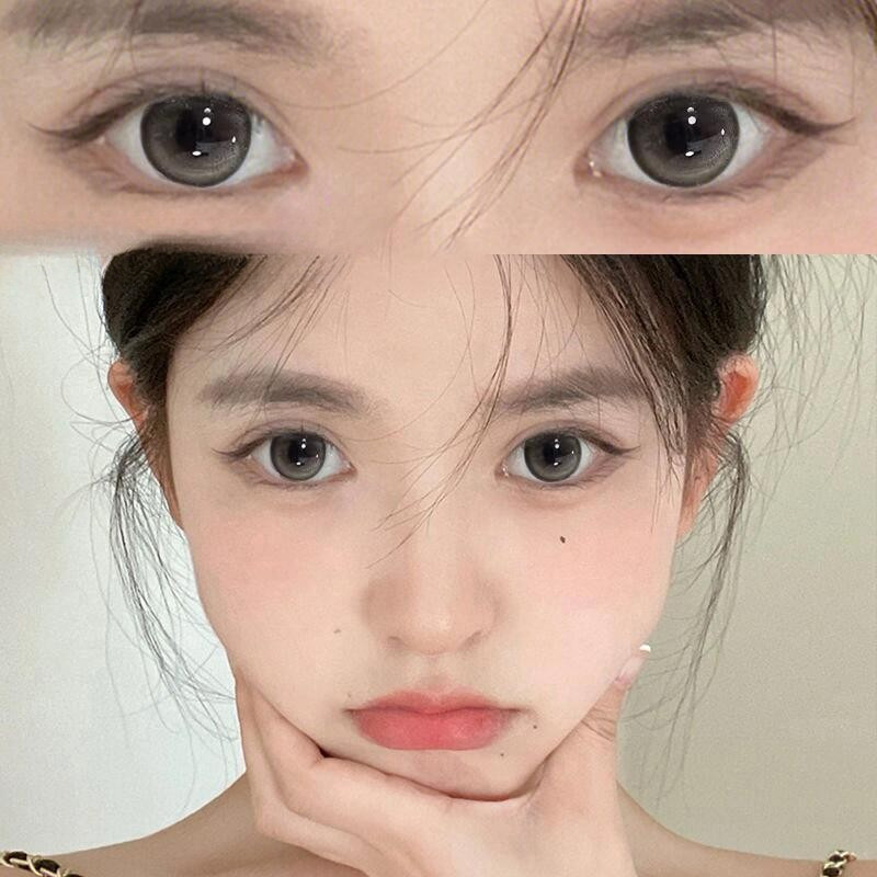 【0-6độ】lens cận lens xám tây lens đen kính áp tròng cận lens nâu lens xanh dương lá lens giãn tròng 