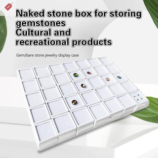ALIK 3 / 4 / 5cm 70 Chiếc Hộp Trưng Bày Đá Quý Hạt Quyến Rũ Trong Suốt Hộp Bảo Quản Cho Kim Cương Hộp Đựng Bộ Sưu Tập VN