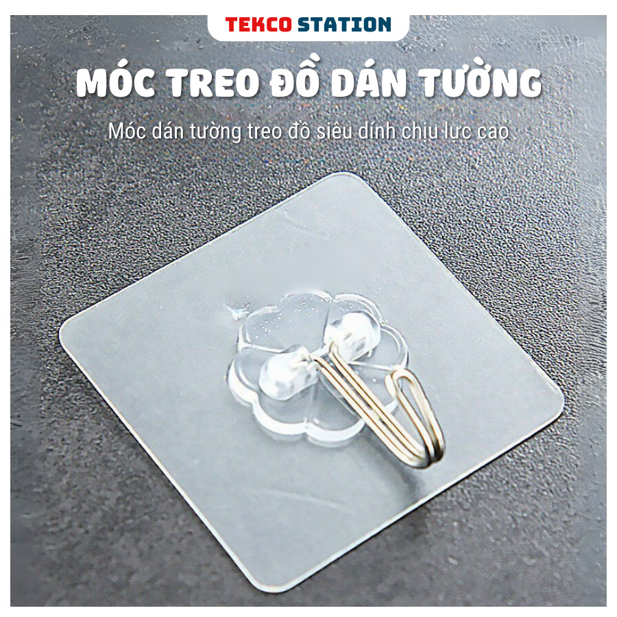 [COMBO 10] Móc Treo Đồ Dán Tường Siêu Dính Siêu Chịu Lực