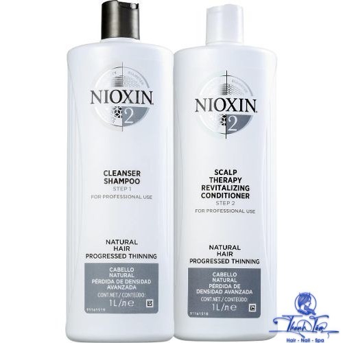 [ NK ] Gội xả Nioxin System 2 chống rụng tóc 1000mlx2 ( New 2025 )