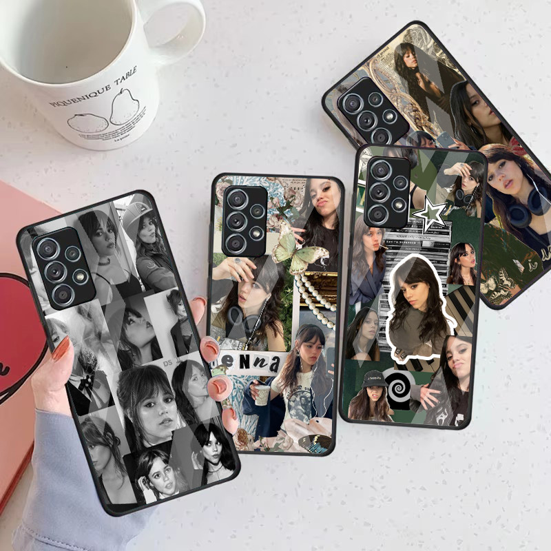 Ốp Điện Thoại Kính Cường Lực jenna ortega 02 Cho Samsung Galaxy A16 A15 A25 A35 A55 A53 A54 A34 A14 