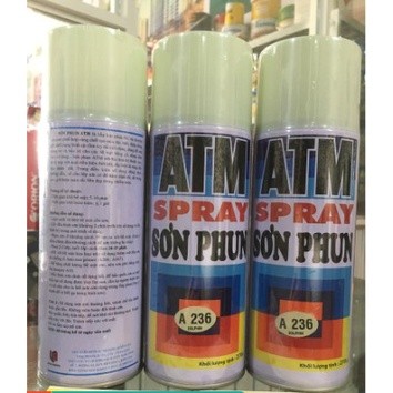 Sơn xịt ATM A236 Xám trắng