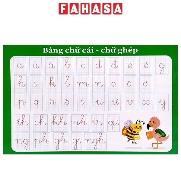 Sách Bảng Âm Vần Lớp 1 - Bảng Chữ Cái - Chữ Ghép