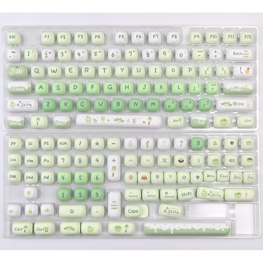 Mùa hè Món tráng miệng House Keycaps MOG Profile Green Gradient PBT Dye Sub Keycap | BigBuy360 - bigbuy360.vn
